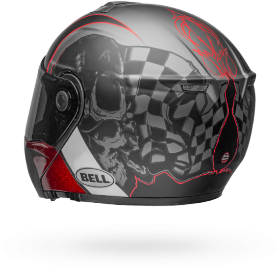 Bell Srt Modular Street Helmet Hart Luck Skull - Bell Srt Hart Luck Modular Helmet (600x600), Png Download