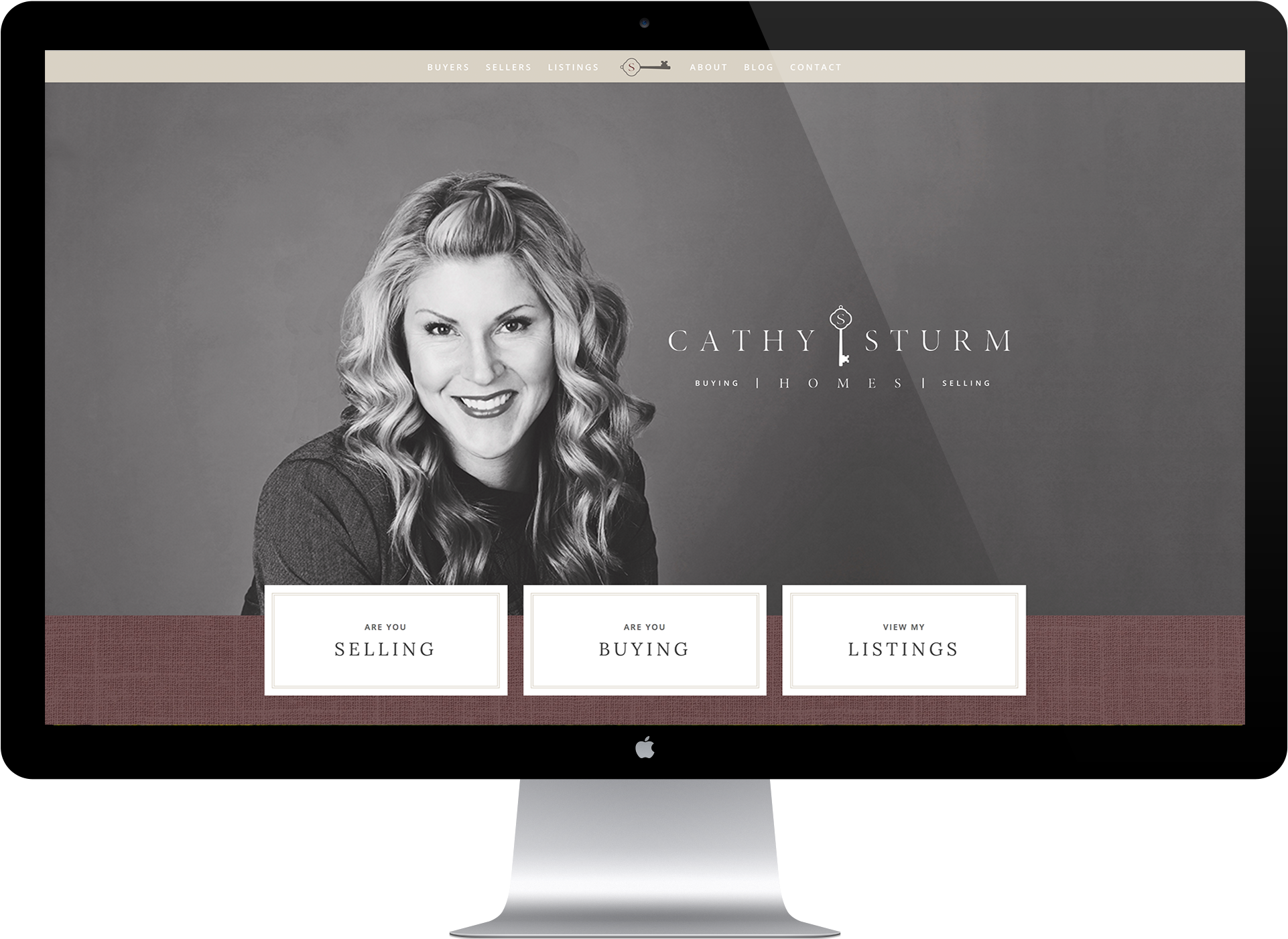 Cathy Sturm Homes Desktop Website Design (1997x1451), Png Download