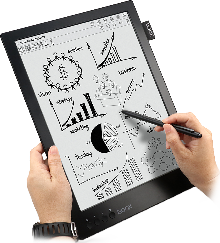 Write, Sketch And Job Down Your Ideas Any Time And - Boox (748x829), Png Download