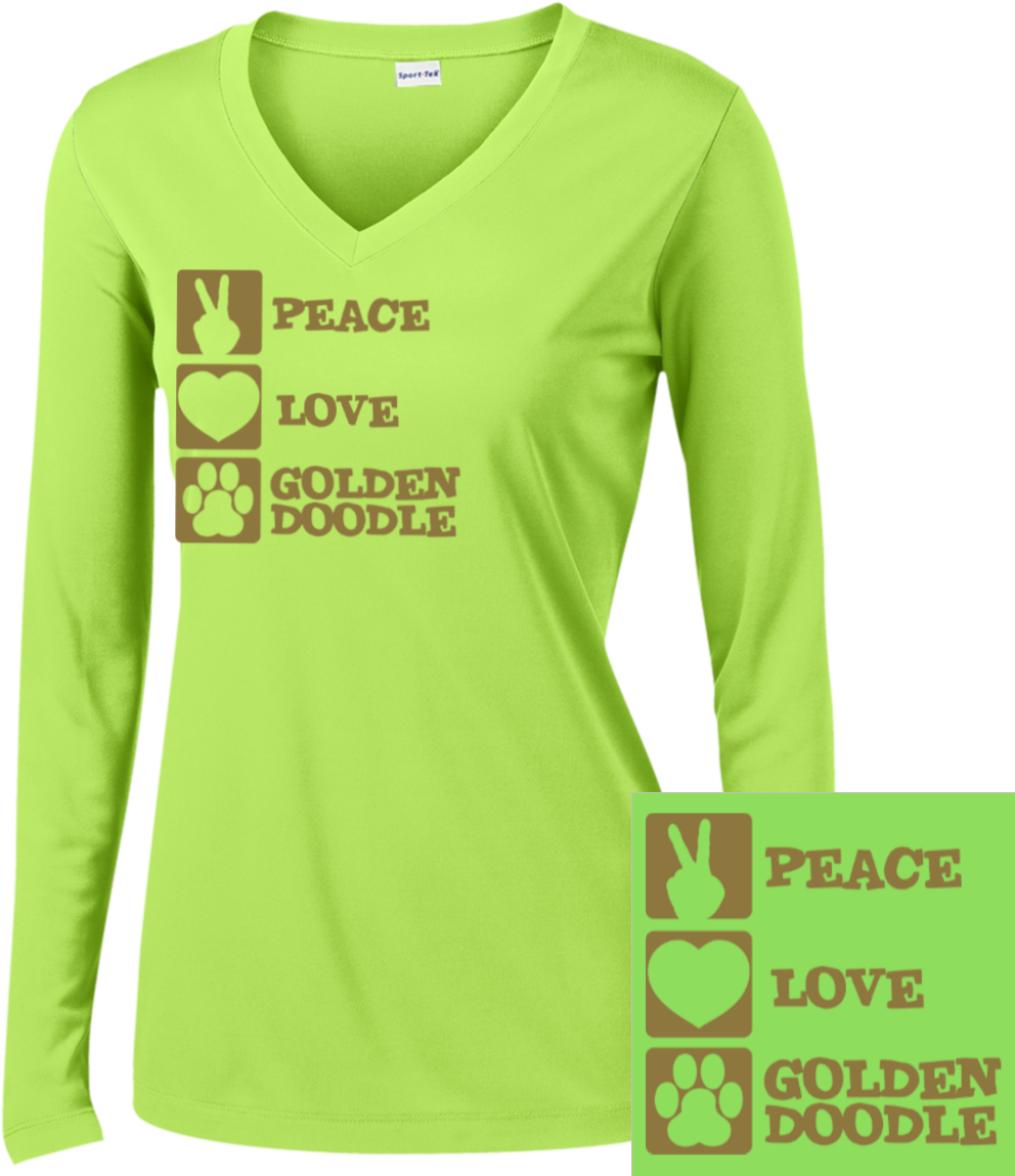 Peace Love Goldendoodle - Goldendoodle (1155x1155), Png Download