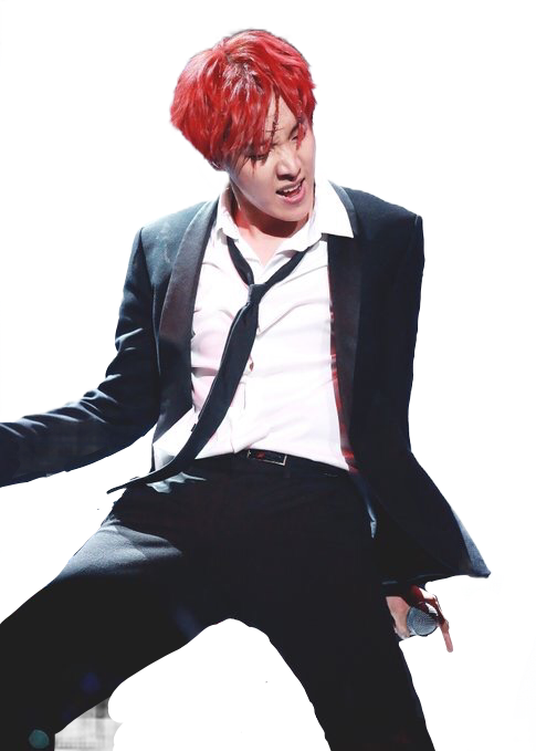 Report Abuse - Jhope Sexy Red Hair (485x679), Png Download