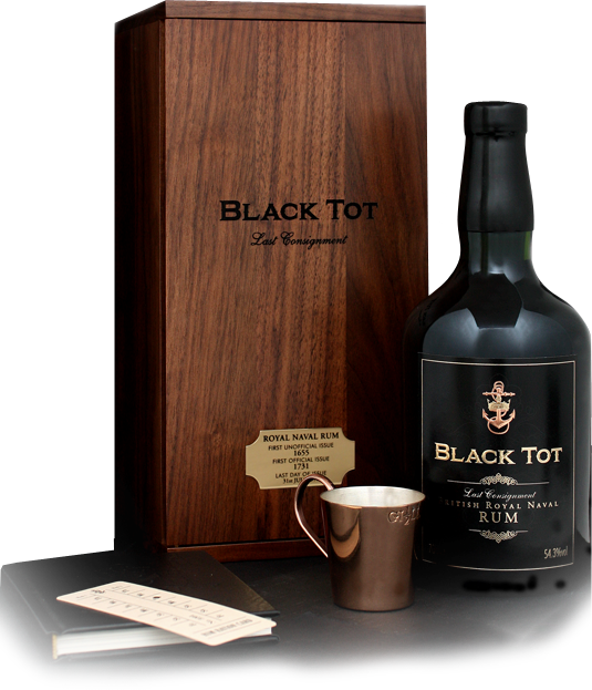 Black Tot Rum With Presentation Gift Box - Black Tot Last Consignment / Royal Naval Rum (535x623), Png Download