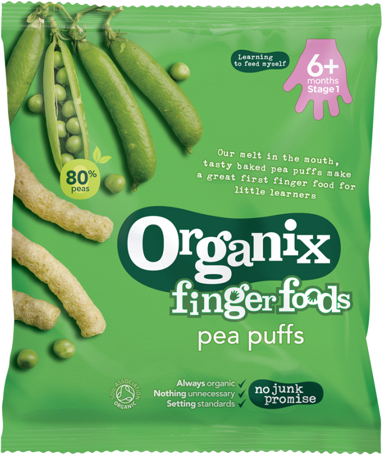 6 Months - Organix Finger Foods Carrot Sticks (900x900), Png Download