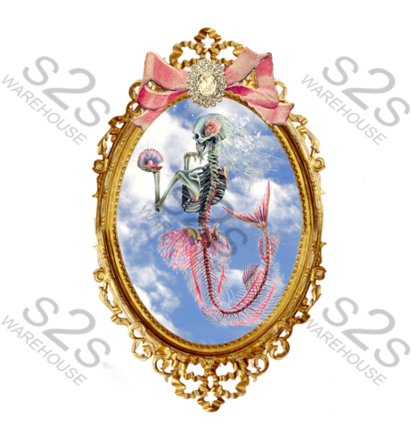 Mermaid Skeleton (571x600), Png Download