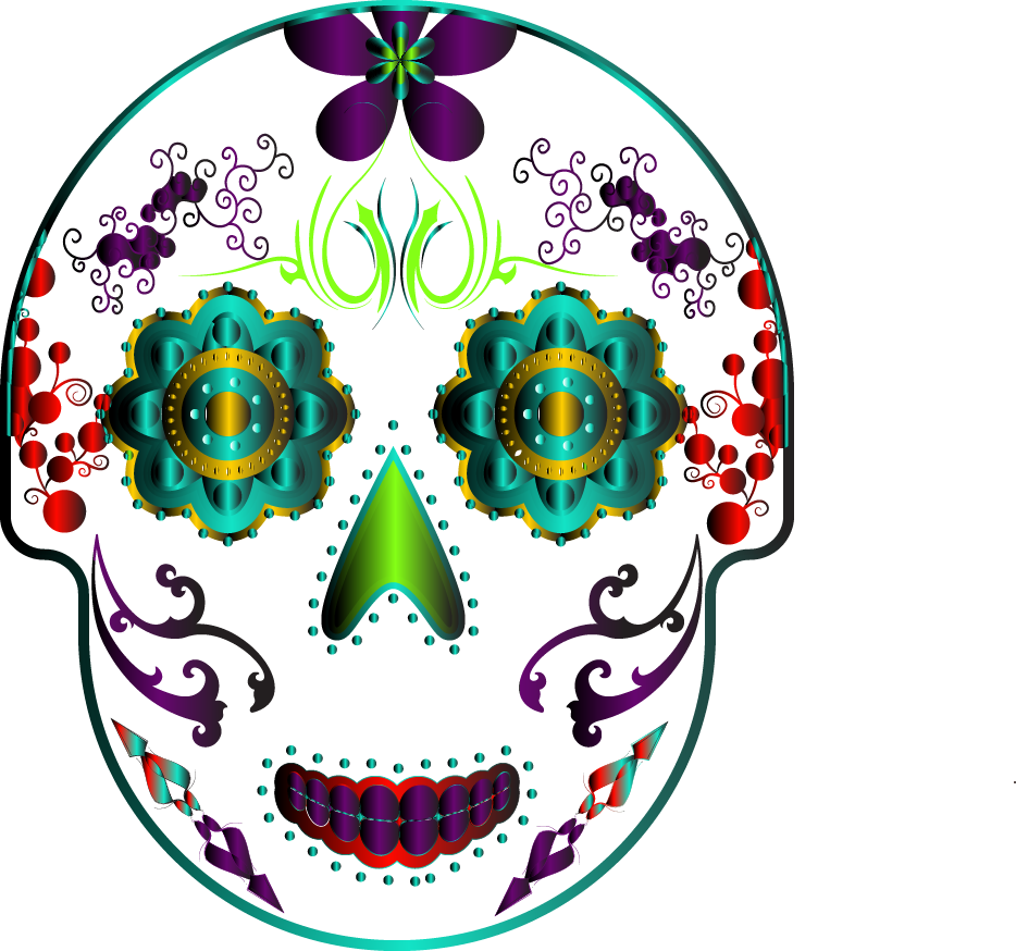 Sugar Skull - Queen Of The Castle Sticker (934x874), Png Download
