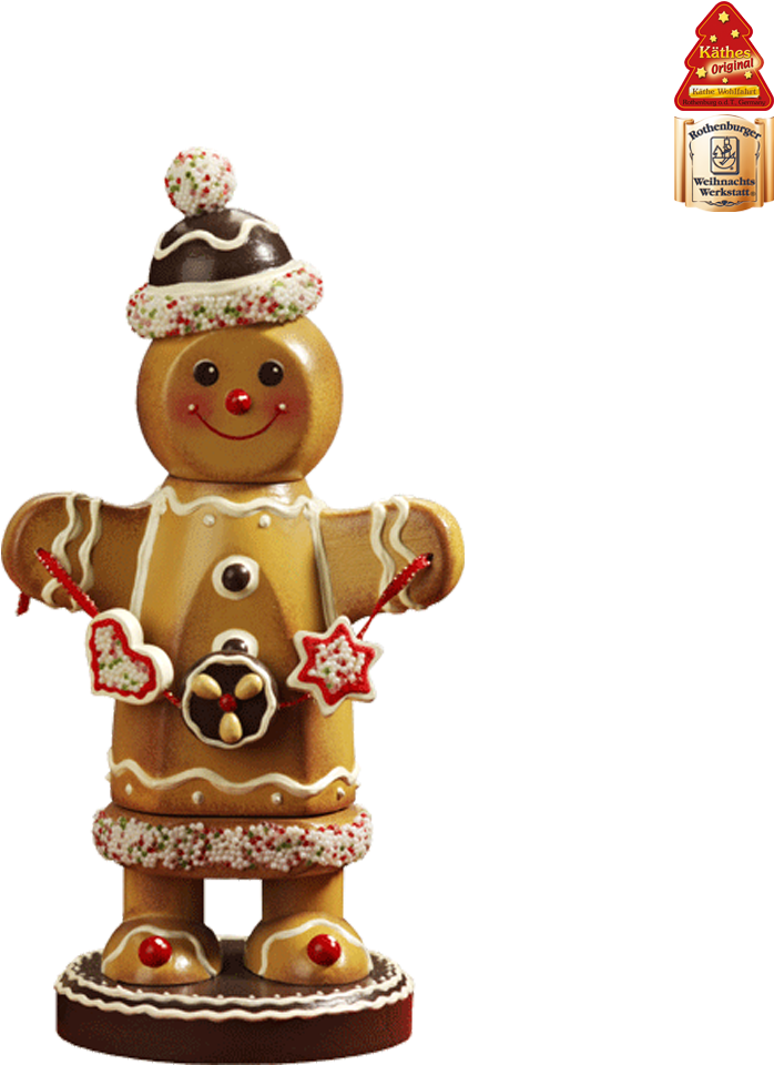 Holzknoddl "gingerbread Man\ - Gingerbread Man Nutcracker (1000x1000), Png Download