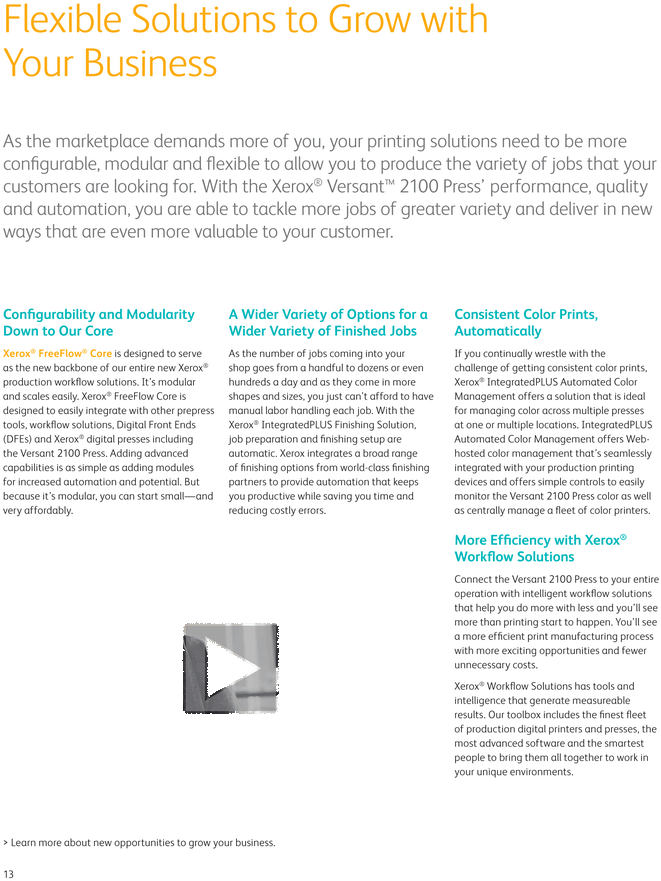 Versant 2100 Press Brochure - Powerhouse Mechanic (727x941), Png Download