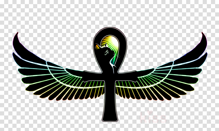 Ankh With Wings Tattoo Clipart Ancient Egyptian Religion (900x540), Png Download
