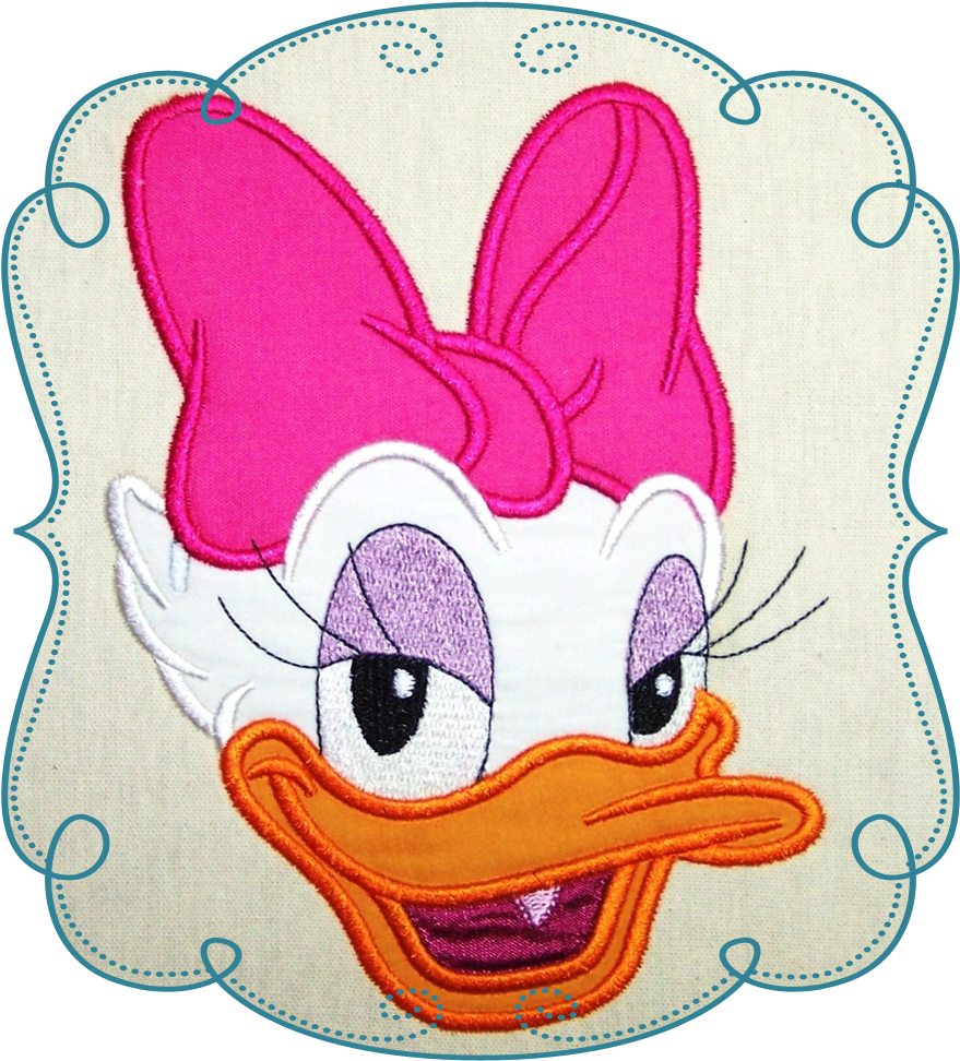 Dandy Duck Face - My Little Pony Embroidery Patterns Free (1000x1000), Png Download