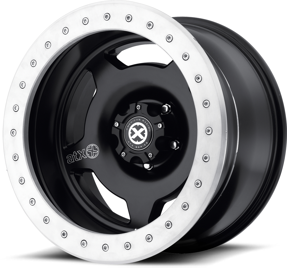 Atx Series Ax756 Satin Black Custom Rims Wheels 15" (1000x1000), Png Download