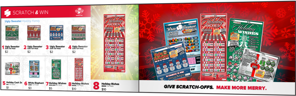 Lottery Digital Menu Board Holiday (1000x349), Png Download