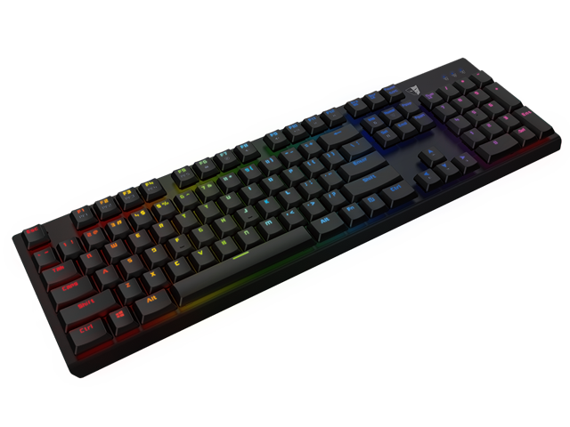 2ds Transparent Keyboard Jpg Transparent - Redragon Devarajas K556 Rgb Mechanical Keyboard (640x480), Png Download
