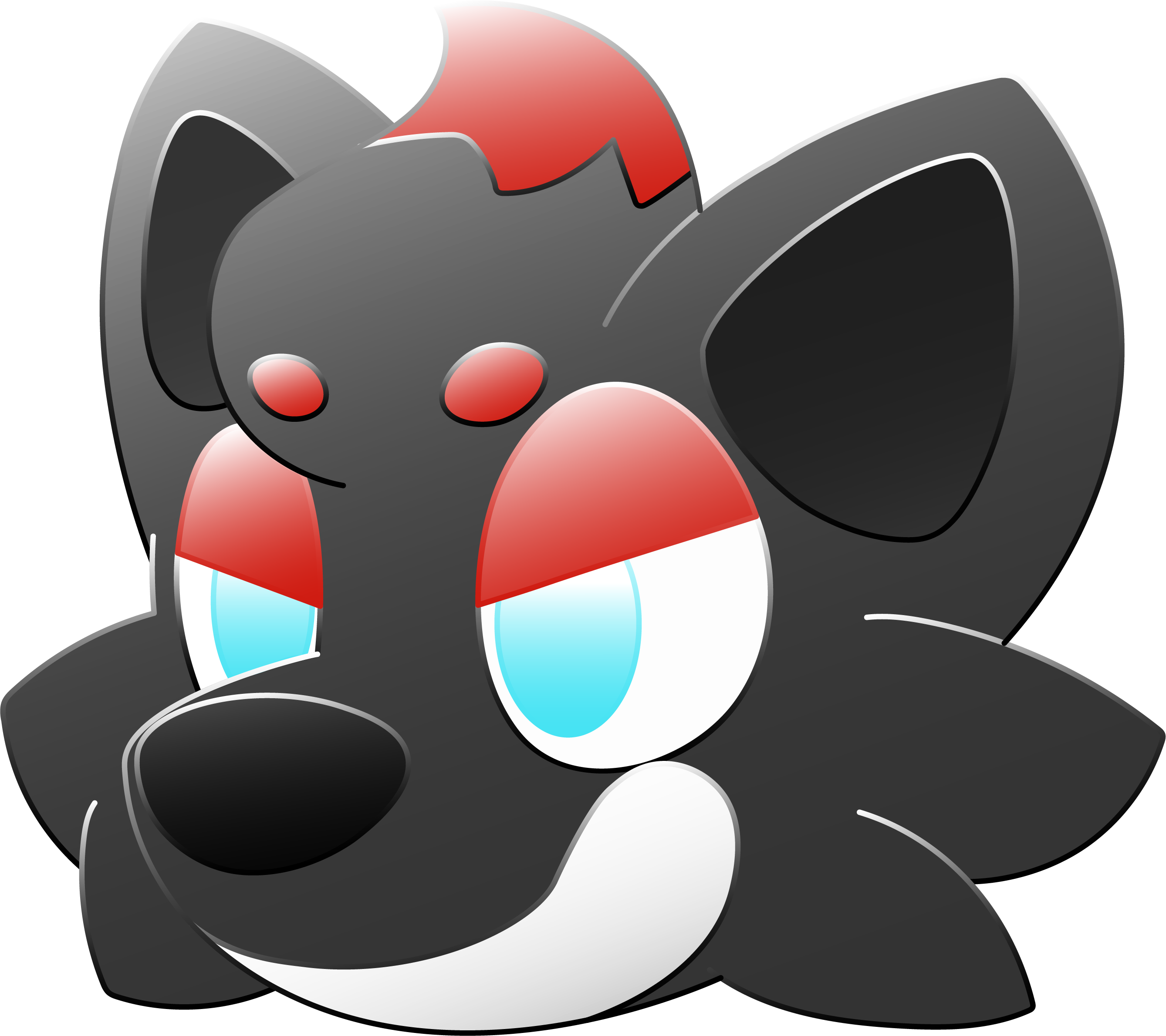 Graphic Design - Zorua - Graphic Design (2677x2380), Png Download