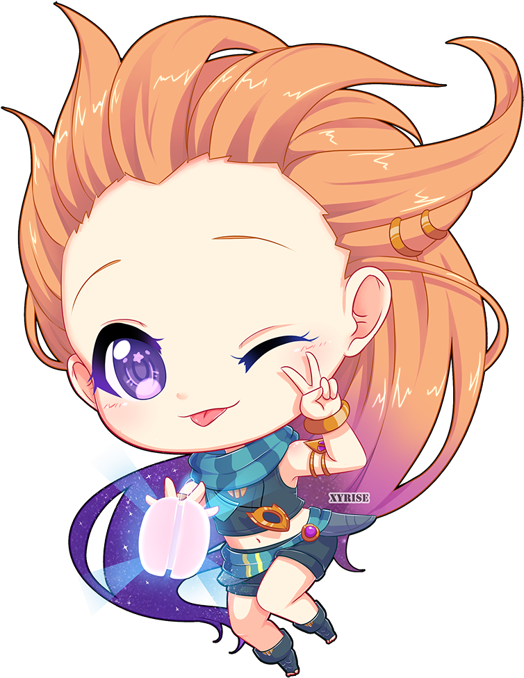 Thumb Image - League Of Legends Zoe Chibi (782x1000), Png Download