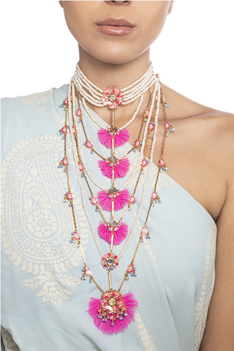 Faith & Flower String Necklace Faith & Flower String - Necklace (554x706), Png Download