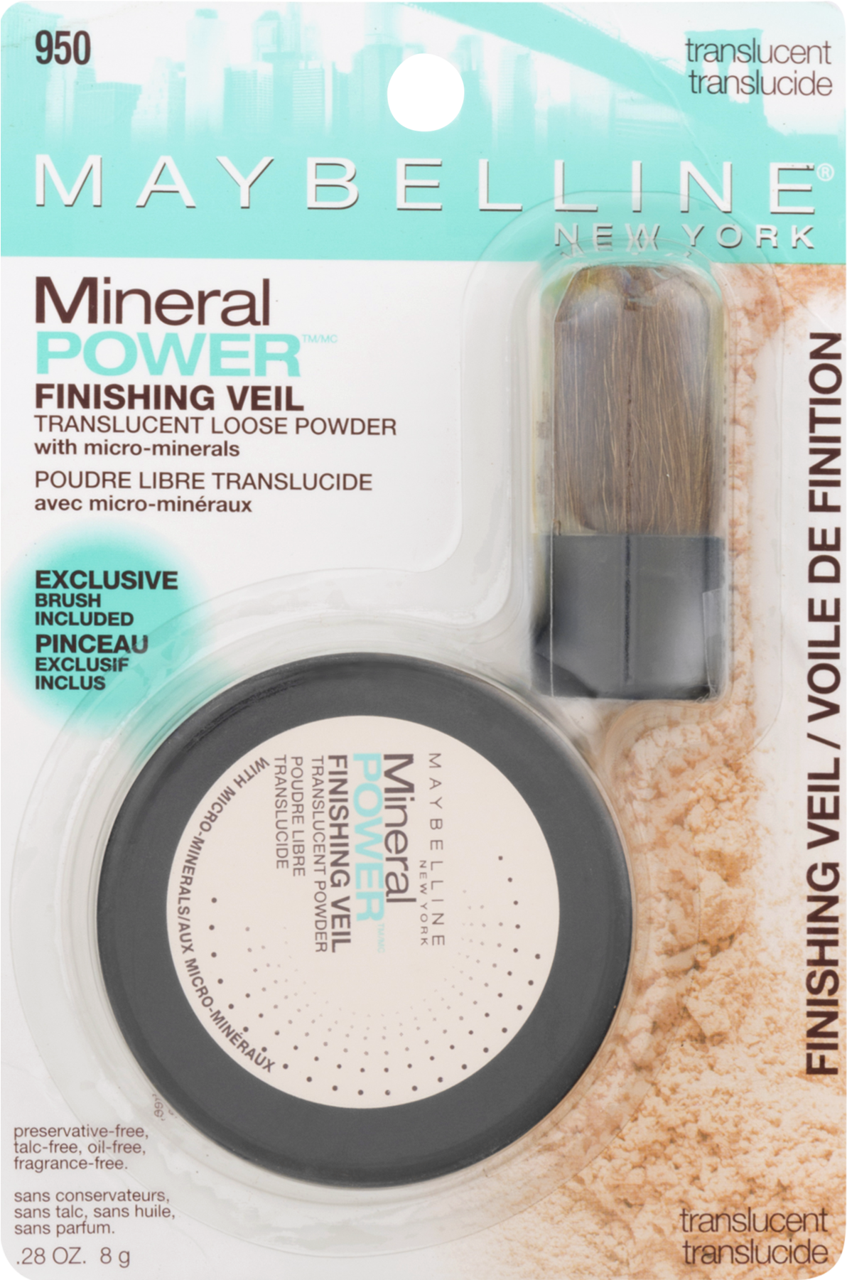 Maybelline Mineral Power Finishing Veil Loose Powder, - Maybelline Mineral Powder Foundation Nude 8g (1800x1800), Png Download