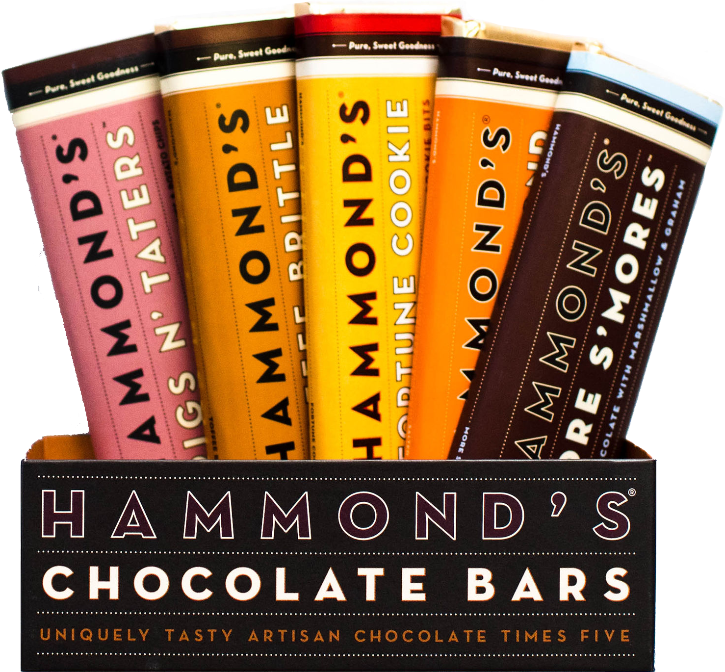 Old Fashioned Christmas Hard Candy Png Old Fashioned - Hammond's More S'mores, Milk Chocolate With Marshmallow (1701x1728), Png Download