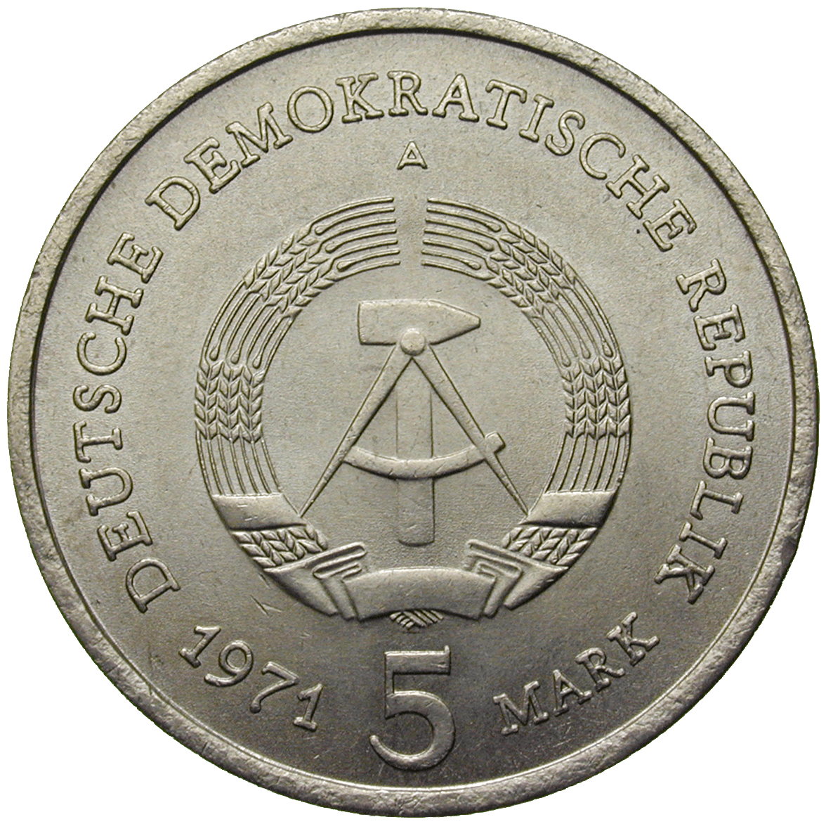 German Federal Republik, 5 Mark - Elizabeth Ii Coin 1965 (1182x1181), Png Download