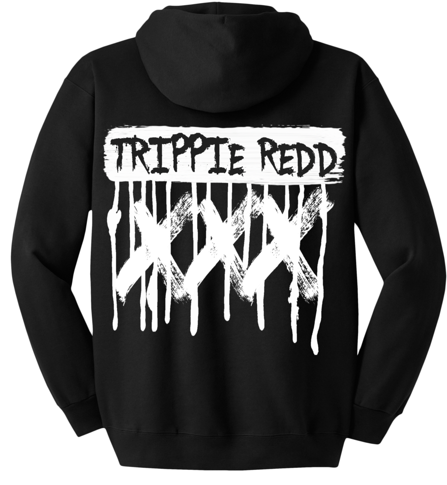 Trippie Redd Xxx Back Hoodie - Hanes Men's Ultimate Cotton Pullover Hood (925x1023), Png Download