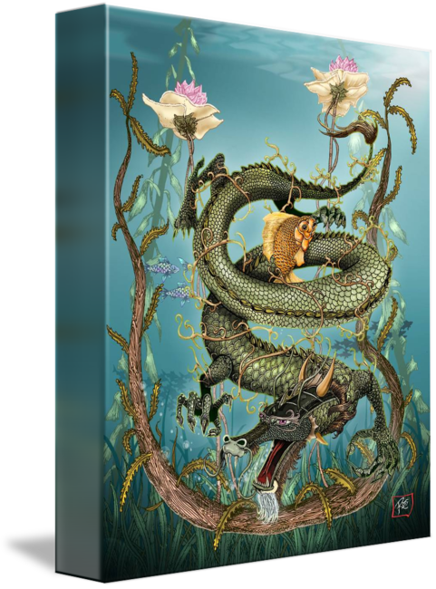 "the Water Dragon " By Wayne Rodney, Denton, Tx // - Still Life (481x650), Png Download