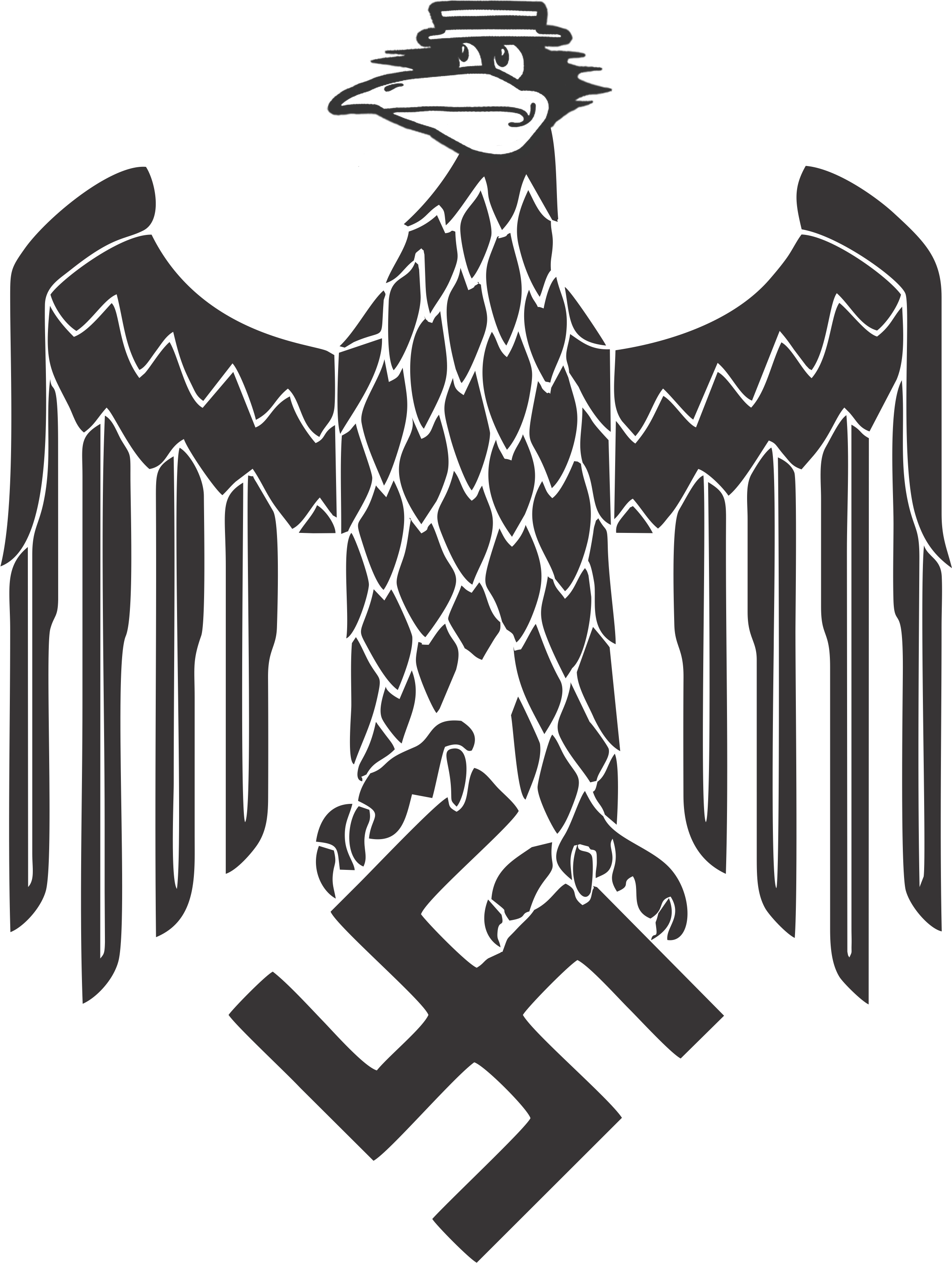 468kib, 2598x3164, 1500994869290 - Nazi Eagle Png (2598x3164), Png Download