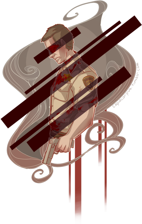 Love This Art Of Sheriff Stilinski By @capio Corpus - Teen Wolf (487x750), Png Download