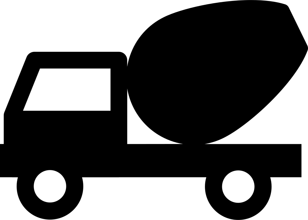 Png File Svg - Concrete Mixer (980x700), Png Download