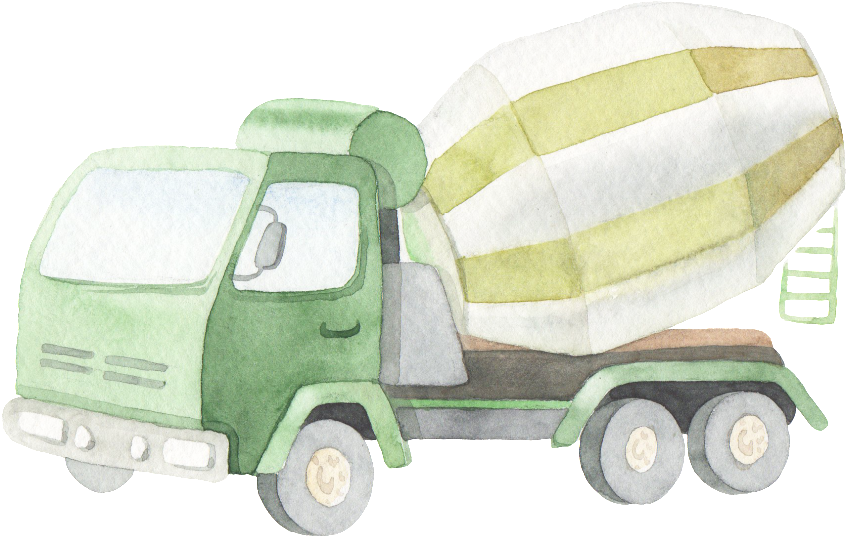 Cement Truck Transparent Decorative - Scrapbooking (1024x664), Png Download