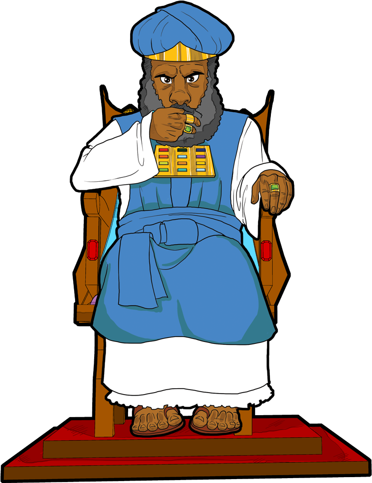 Caiaphas, The High Priest At The Time Of Yeshua - Cartoon Image Caiaphas The High Priest (831x982), Png Download
