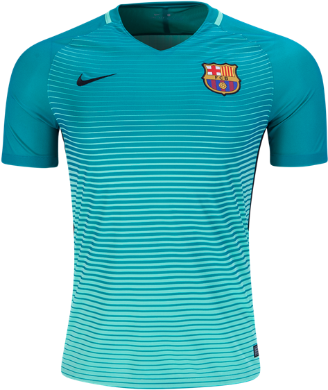 Barcelona 1617 Third Soccer Jersey (600x600), Png Download