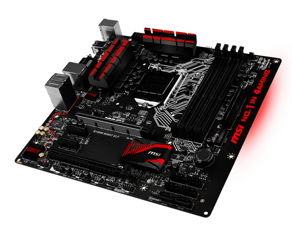 Gallery For B150m Night Elf - Msi B150m Night Elf - Motherboard - Micro Atx - Lga1151 (1024x820), Png Download