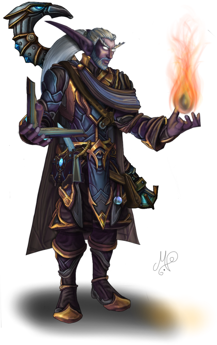 Faendrel Scrollkeeper By Skullcandister Warcraft 3, - Scrollkeeper (694x1152), Png Download