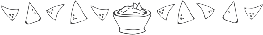 Chips Pico De Gallo / $4 - Sketch (1000x348), Png Download