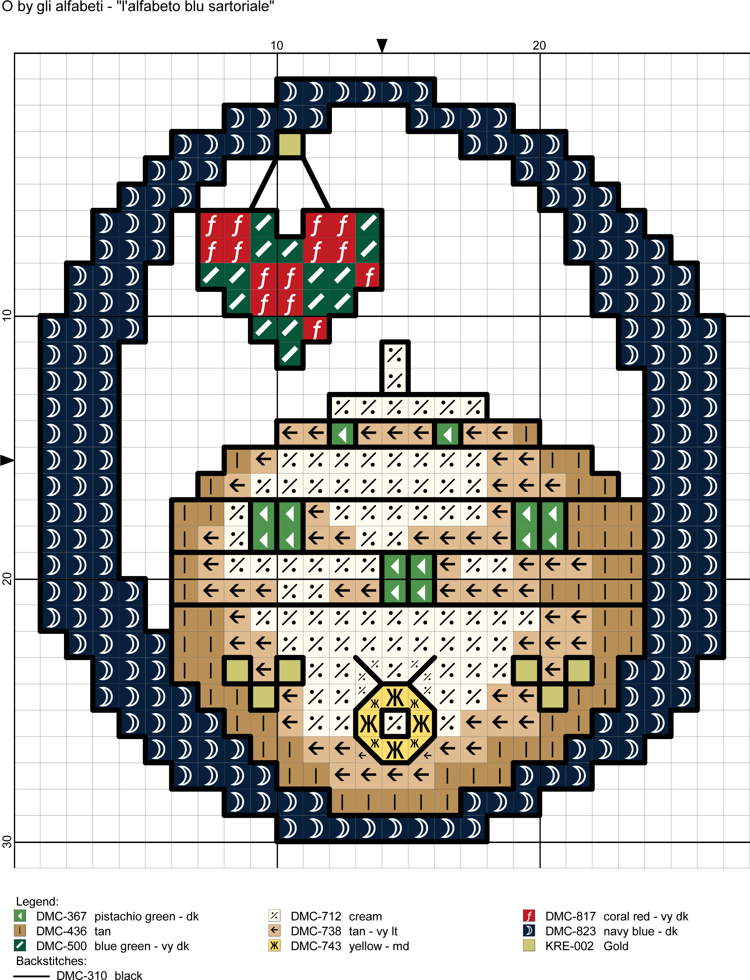 Alfabeto Blu Sartoriale - Embroidery (2487x3227), Png Download