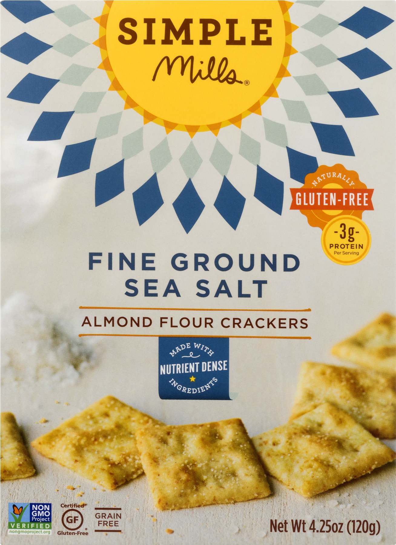 Simple Mills Almond Flour Crackers, Fine Ground Sea - Simple Mills Sprouted Seed Crackers (1800x1800), Png Download