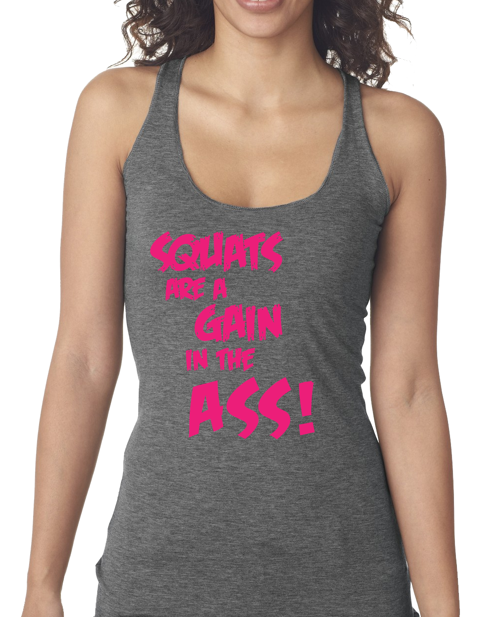 Squat Are A Gain Tri Blend Racerback (1000x1250), Png Download