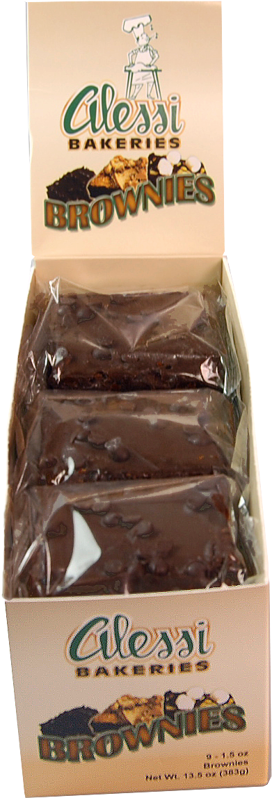 Choc Chip Brownie Box - Chocolate Bar (735x1345), Png Download