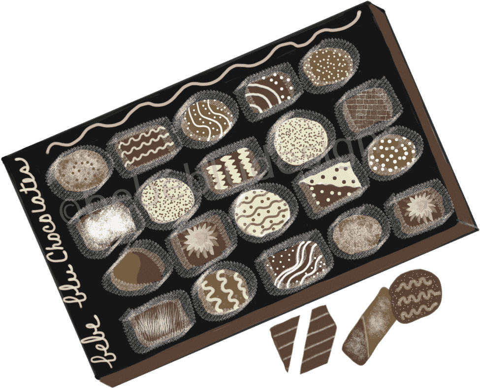 Chocolates Box - Chocolate (1024x872), Png Download