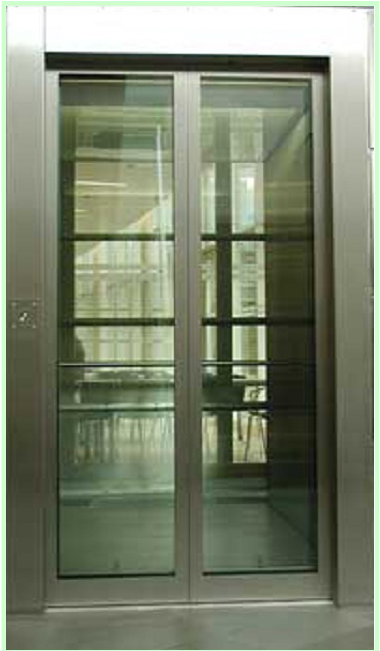 Ss Glass Auto Door - Ss Door With Glass (500x650), Png Download