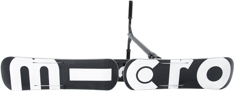 The Ski's Have A Vertically Laminated Wooden Core, - Micro Black Ice Snowpark Scooter (800x1000), Png Download