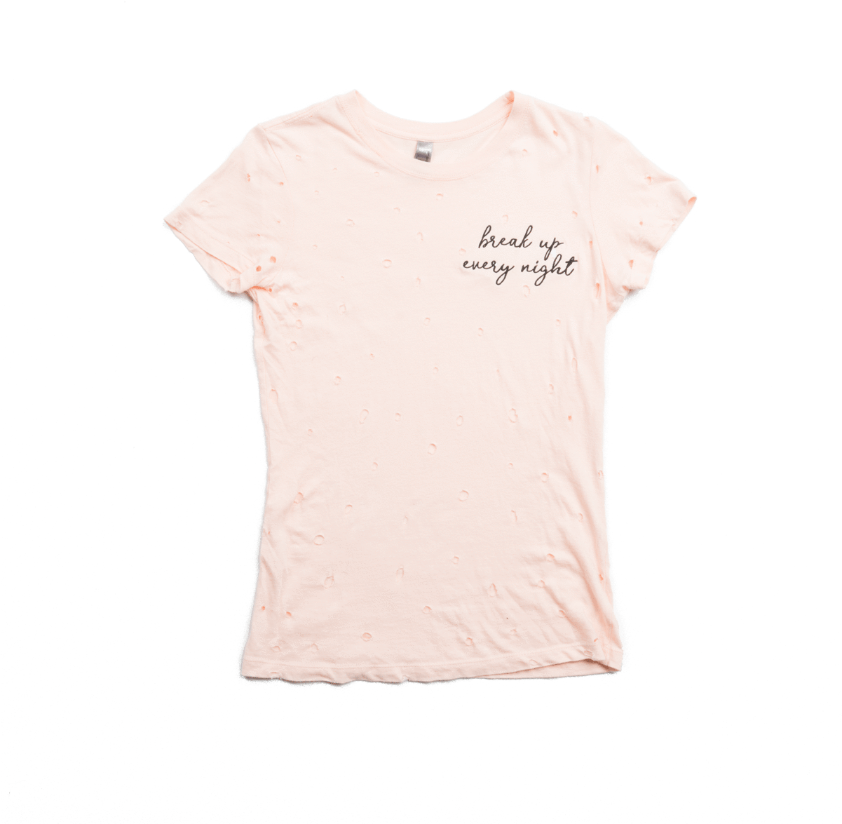 Breakup Every Night Distressed Tee - Active Shirt (1200x1200), Png Download