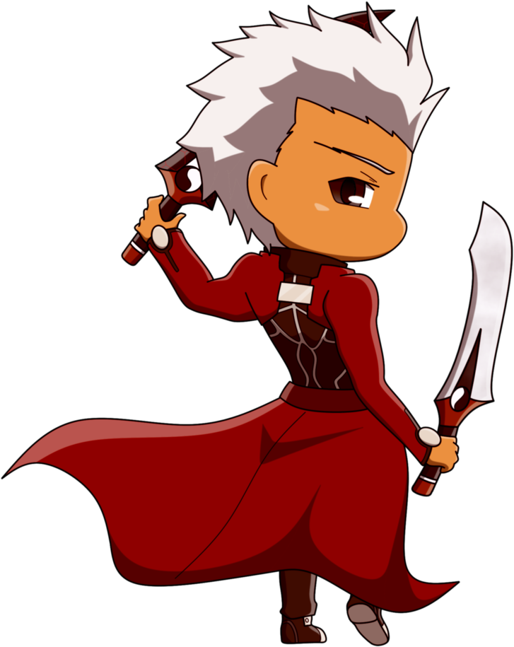Masato Chibi - Fate Zero Archer Chibi (828x966), Png Download