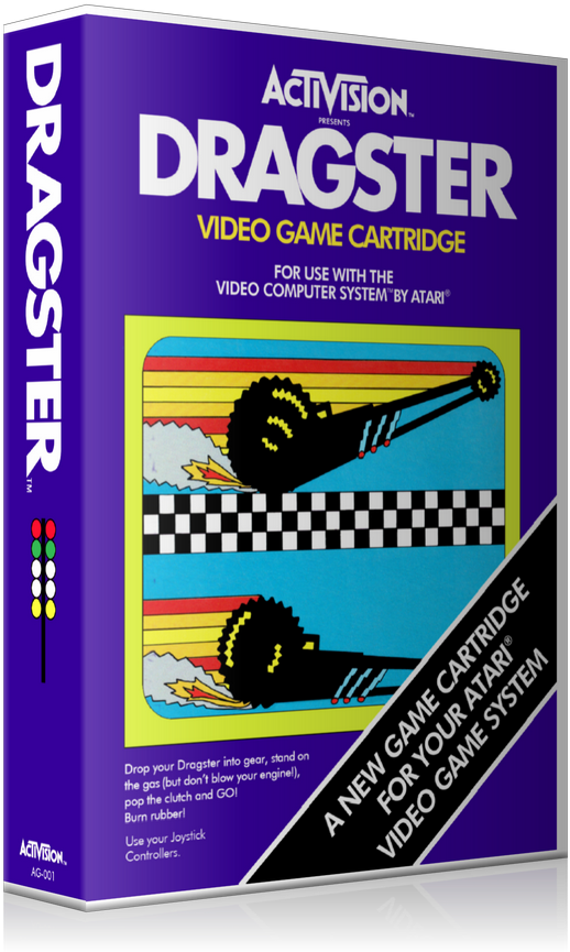 Dragster Atari 2600 Game Cover To Fit A Ugc Style Replacement - Sky Jinks - Atari 2600 Game (800x900), Png Download