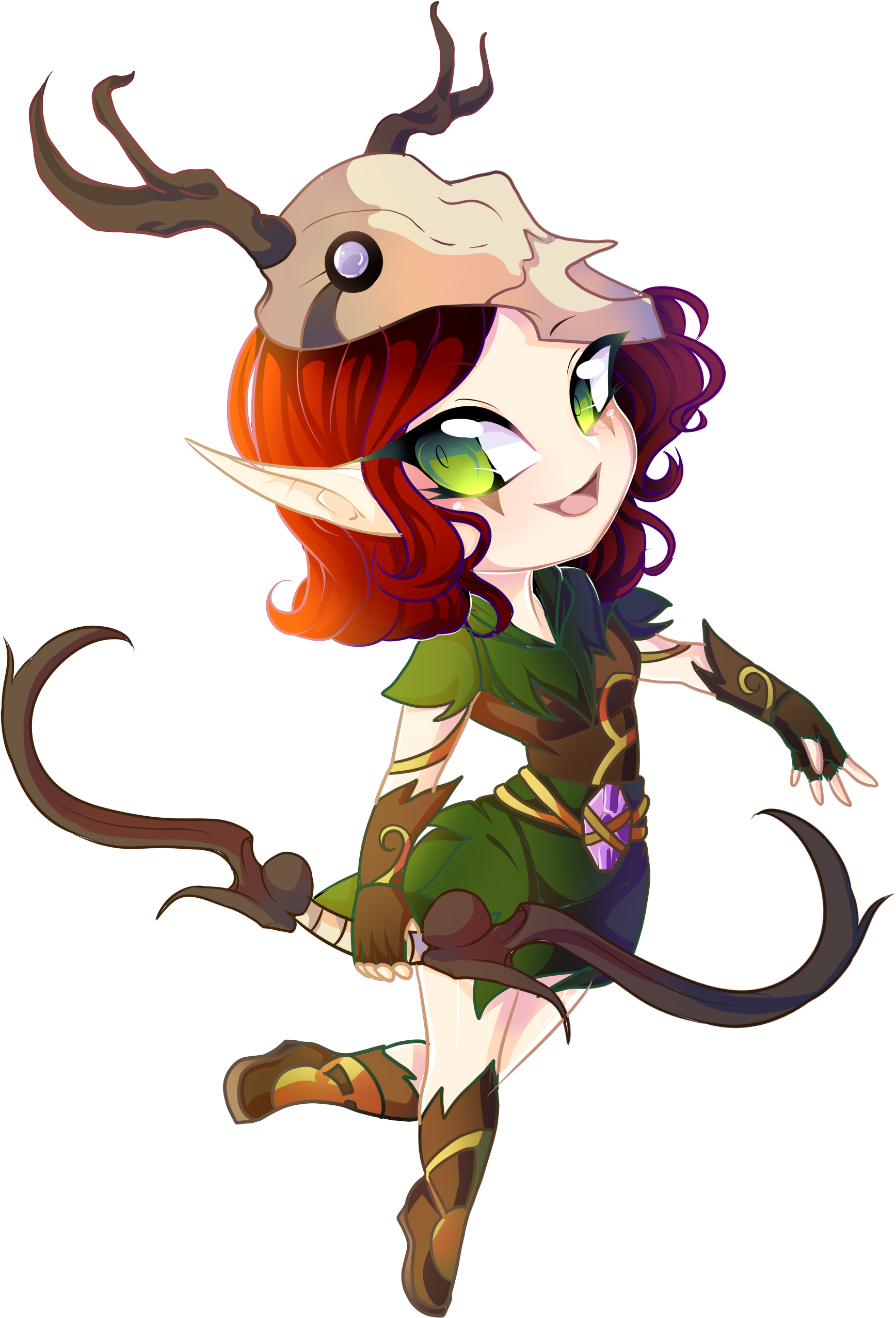 My Friend Drew Chibi Grovewarden Ember - Game (2800x2800), Png Download