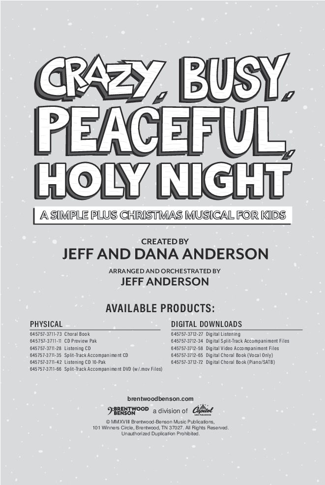 Crazy Busy Peaceful Holy Night Thumbnail - Crazy Busy Peaceful Holy Night (748x1072), Png Download