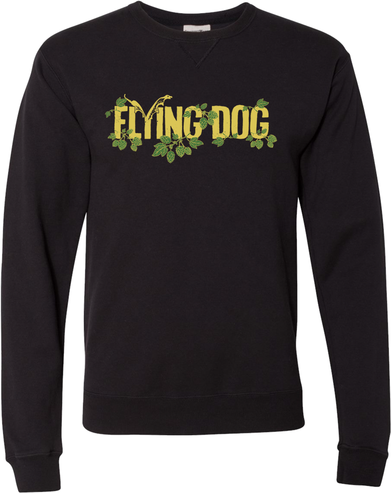 Women's Flying Dog Hop Crew - Ballin Amsterdam Trui Zwart (1000x1000), Png Download