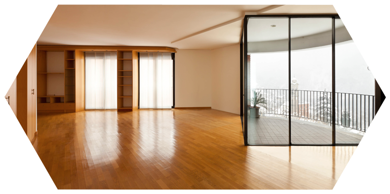 Elegant Hardwood Floor - Room (800x395), Png Download