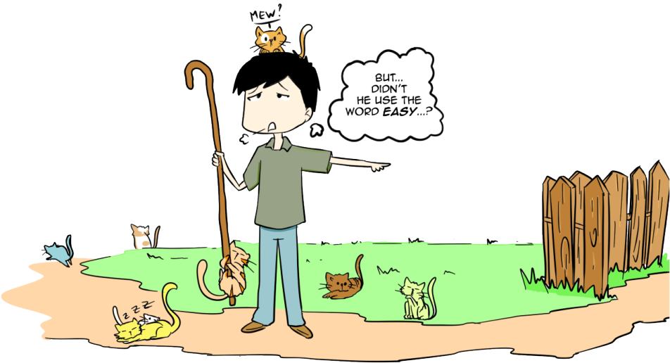 Herd Of Cats Png Clip Royalty Free Library - Cartoon Idiom (1030x596), Png Download