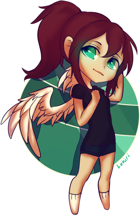 Tiny Little Angel - Cartoon (600x801), Png Download