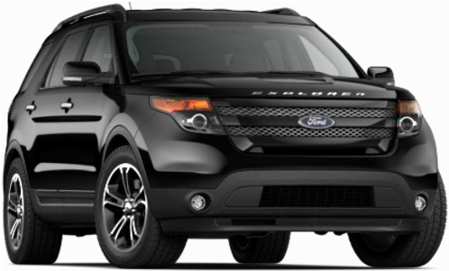 Unnamed - 2014 Explorer Black (750x562), Png Download